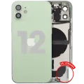 Back Housing W/ Charging Port Flex & Small Parts For iPhone 12 (US Version) (Used OEM Pull: Grade B) (Green)