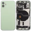 Back Housing W/ Charging Port Flex & Small Parts For iPhone 12 (US Version) (Used OEM Pull: Grade B) (Green)