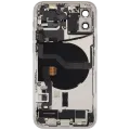 Back Housing W/ Charging Port Flex & Small Parts For iPhone 12 (US Version) (Used OEM Pull: Grade B) (White)