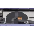 Back Housing W/ Charging Port Flex & Small Parts For iPhone 12 (US Version) (Used OEM Pull: Grade C) (Purple)