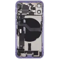 Back Housing W/ Charging Port Flex & Small Parts For iPhone 12 Mini (EU / Global Version) (Used OEM Pull: Grade A) (Purple)