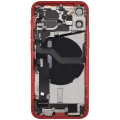 Back Housing W/ Charging Port Flex & Small Parts For iPhone 12 Mini (EU / Global Version) (Used OEM Pull: Grade A) (Red)