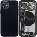 Back Housing W/ Charging Port Flex & Small Parts For iPhone 12 Mini (EU / Global Version) (Used OEM Pull: Grade B) (Black)