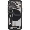 Back Housing W/ Charging Port Flex & Small Parts For iPhone 12 Mini (EU / Global Version) (Used OEM Pull: Grade C) (Black)