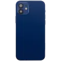 Back Housing W/ Charging Port Flex & Small Parts For iPhone 12 Mini (EU / Global Version) (Used OEM Pull: Grade C) (Blue)