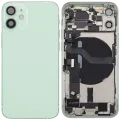 Back Housing W/ Charging Port Flex & Small Parts For iPhone 12 Mini (EU / Global Version) (Used OEM Pull: Grade C) (Green)