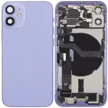 Back Housing W/ Charging Port Flex & Small Parts For iPhone 12 Mini (EU / Global Version) (Used OEM Pull: Grade C) (Purple)