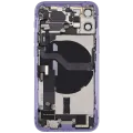 Back Housing W/ Charging Port Flex & Small Parts For iPhone 12 Mini (EU / Global Version) (Used OEM Pull: Grade C) (Purple)