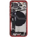 Back Housing W/ Charging Port Flex & Small Parts For iPhone 12 Mini (EU / Global Version) (Used OEM Pull: Grade C) (Red)