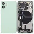 Back Housing W/ Charging Port Flex & Small Parts For iPhone 12 Mini (US Version) (Used OEM Pull: Grade A) (Green)