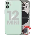 Back Housing W/ Charging Port Flex & Small Parts For iPhone 12 Mini (US Version) (Used OEM Pull: Grade B) (Green)