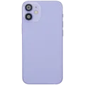 Back Housing W/ Charging Port Flex & Small Parts For iPhone 12 Mini (US Version) (Used OEM Pull: Grade B) (Purple)