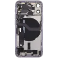 Back Housing W/ Charging Port Flex & Small Parts For iPhone 12 Mini (US Version) (Used OEM Pull: Grade B) (Purple)