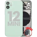 Back Housing W/ Charging Port Flex & Small Parts For iPhone 12 Mini (US Version) (Used OEM Pull: Grade C) (Green)