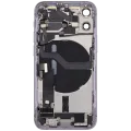 Back Housing W/ Charging Port Flex & Small Parts For iPhone 12 Mini (US Version) (Used OEM Pull: Grade C) (Purple)