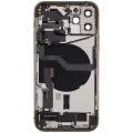 Back Housing W/ Charging Port Flex & Small Parts For iPhone 12 Pro (EU / Global Version) (Used OEM Pull: Grade A) (Gold)