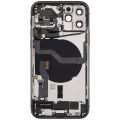 Back Housing W/ Charging Port Flex & Small Parts For iPhone 12 Pro (EU / Global Version) (Used OEM Pull: Grade A) (Pacific Blue)