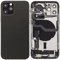Back Housing W/ Charging Port Flex & Small Parts For iPhone 12 Pro (EU / Global Version) (Used OEM Pull: Grade B) (Graphite)