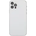 Back Housing W/ Charging Port Flex & Small Parts For iPhone 12 Pro (EU / Global Version) (Used OEM Pull: Grade B) (Silver)