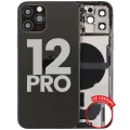 Корпус зі шлейфом зарядки й дрібними деталями для iPhone 12 Pro (US Version) (Used OEM Pull: Grade A) (графітовий)