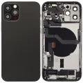 Корпус зі шлейфом зарядки й дрібними деталями для iPhone 12 Pro (US Version) (Used OEM Pull: Grade A) (графітовий)