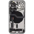 Back Housing W/ Charging Port Flex & Small Parts For iPhone 12 Pro (US Version) (Used OEM Pull: Grade A) (Silver)