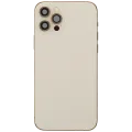 Back Housing W/ Charging Port Flex & Small Parts For iPhone 12 Pro (US Version) (Used OEM Pull: Grade B) (Gold)