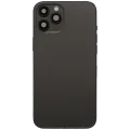 Back Housing W/ Charging Port Flex & Small Parts For iPhone 12 Pro Max (EU / Global Version) (Used OEM Pull: Grade B) (Graphite)