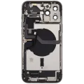 Back Housing W/ Charging Port Flex & Small Parts For iPhone 12 Pro Max (EU / Global Version) (Used OEM Pull: Grade B) (Graphite)
