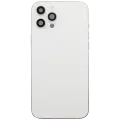 Back Housing W/ Charging Port Flex & Small Parts For iPhone 12 Pro Max (EU / Global Version) (Used OEM Pull: Grade B) (Silver)