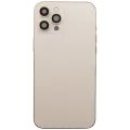 Back Housing W/ Charging Port Flex & Small Parts For iPhone 12 Pro Max (EU / Global Version) (Used OEM Pull: Grade C) (Gold)