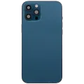 Back Housing W/ Charging Port Flex & Small Parts For iPhone 12 Pro Max (EU / Global Version) (Used OEM Pull: Grade C) (Pacific Blue)