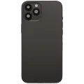 Back Housing W/ Charging Port Flex & Small Parts For iPhone 12 Pro Max (US Version) (Used OEM Pull: Grade B) (Graphite)