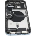 Back Housing W/ Charging Port Flex & Small Parts For iPhone 12 Pro Max (US Version) (Used OEM Pull: Grade C) (Pacific Blue)
