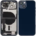 Back Housing W/ Charging Port Flex & Small Parts For iPhone 13 (EU / Global Version) (Used OEM Pull: Grade A) (Midnight)