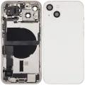 Back Housing W/ Charging Port Flex & Small Parts For iPhone 13 (EU / Global Version) (Used OEM Pull: Grade B) (Starlight)