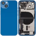 Back Housing W/ Charging Port Flex & Small Parts For iPhone 13 (EU / Global Version) (Used OEM Pull: Grade C) (Blue)