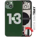 Back Housing W/ Charging Port Flex & Small Parts For iPhone 13 (EU / Global Version) (Used OEM Pull: Grade C) (Green)