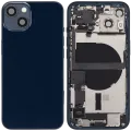 Back Housing W/ Charging Port Flex & Small Parts For iPhone 13 (US Version) (Used OEM Pull: Grade A) (Midnight)