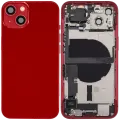 Back Housing W/ Charging Port Flex & Small Parts For iPhone 13 (US Version) (Used OEM Pull: Grade A) (Red)