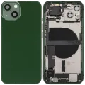 Back Housing W/ Charging Port Flex & Small Parts For iPhone 13 (US Version) (Used OEM Pull: Grade B) (Green)