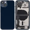 Back Housing W/ Charging Port Flex & Small Parts For iPhone 13 (US Version) (Used OEM Pull: Grade B) (Midnight)