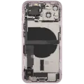 Back Housing W/ Charging Port Flex & Small Parts For iPhone 13 (US Version) (Used OEM Pull: Grade B) (Pink)