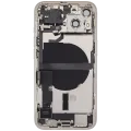 Back Housing W/ Charging Port Flex & Small Parts For iPhone 13 (US Version) (Used OEM Pull: Grade B) (Starlight)