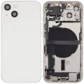 Back Housing W/ Charging Port Flex & Small Parts For iPhone 13 (US Version) (Used OEM Pull: Grade C) (Starlight)