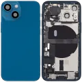 Back Housing W/ Charging Port Flex & Small Parts For iPhone 13 Mini (EU / Global Version) (Used OEM Pull: Grade B) (Blue)