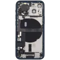 Back Housing W/ Charging Port Flex & Small Parts For iPhone 13 Mini (EU / Global Version) (Used OEM Pull: Grade B) (Blue)