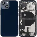 Back Housing W/ Charging Port Flex & Small Parts For iPhone 13 Mini (EU / Global Version) (Used OEM Pull: Grade B) (Midnight)