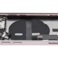 Back Housing W/ Charging Port Flex & Small Parts For iPhone 13 Mini (EU / Global Version) (Used OEM Pull: Grade B) (Pink)