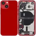 Back Housing W/ Charging Port Flex & Small Parts For iPhone 13 Mini (EU / Global Version) (Used OEM Pull: Grade B) (Red)